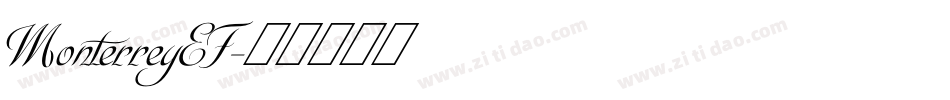 MonterreyEF字体转换