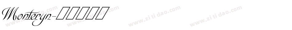 Monteryn字体转换