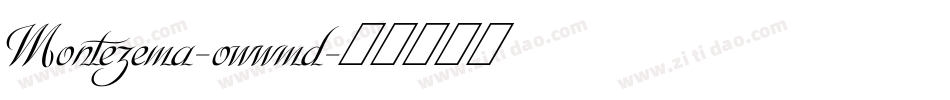 Montezema-owwmd字体转换