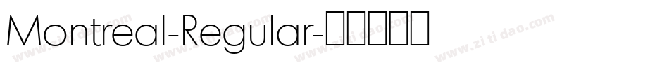 Montreal-Regular字体转换