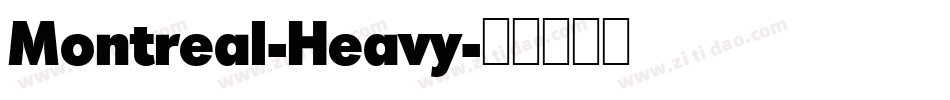 Montreal-Heavy字体转换