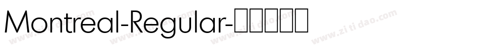 Montreal-Regular字体转换