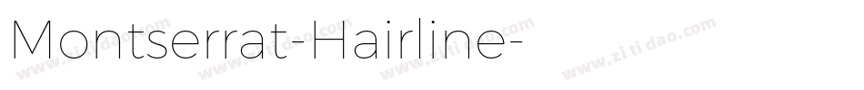 Montserrat-Hairline字体转换