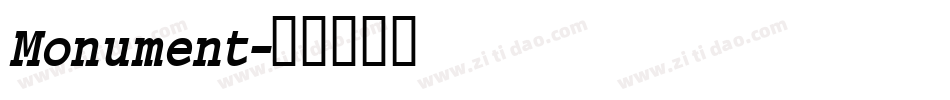 Monument字体转换