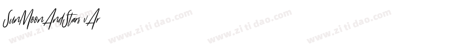 SunMoonAndStars-vAr4字体转换