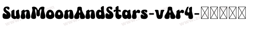 SunMoonAndStars-vAr4字体转换
