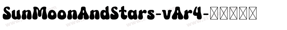SunMoonAndStars-vAr4字体转换