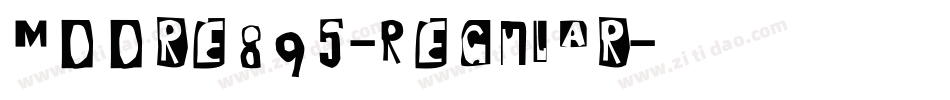 Moore895-Regular字体转换