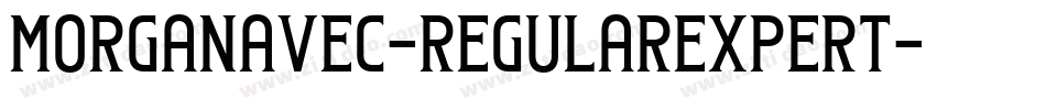 MorganAvec-RegularExpert字体转换