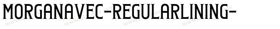 MorganAvec-RegularLining字体转换