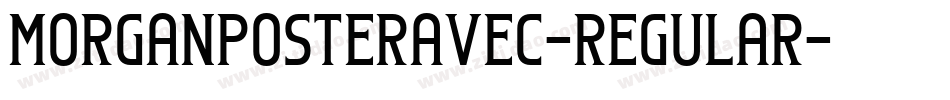 MorganPosterAvec-Regular字体转换