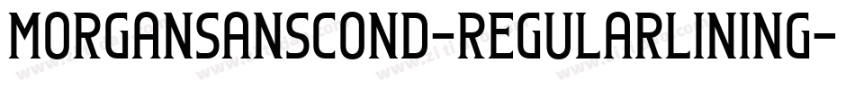 MorganSansCond-RegularLining字体转换