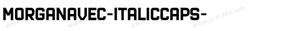 MorganAvec-ItalicCaps字体转换