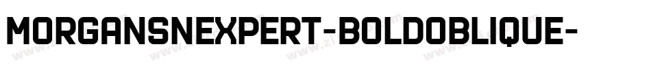 MorganSnExpert-BoldOblique字体转换