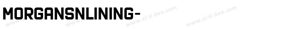 MorganSnLining字体转换