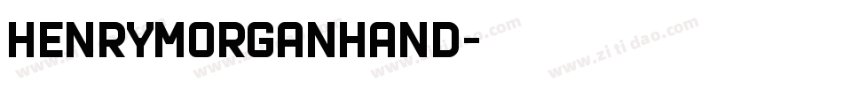 HenryMorganHand字体转换