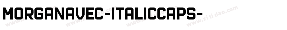 MorganAvec-ItalicCaps字体转换