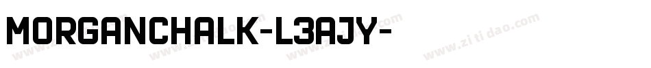 MorganChalk-L3aJy字体转换