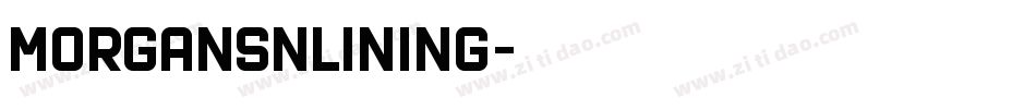 MorganSnLining字体转换