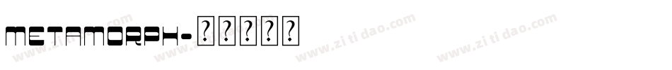 Metamorph字体转换
