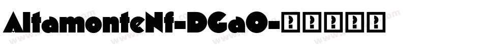 AltamonteNf-DGa0字体转换