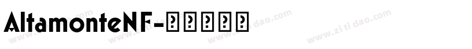 AltamonteNF字体转换