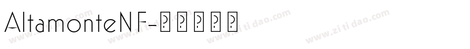 AltamonteNF字体转换