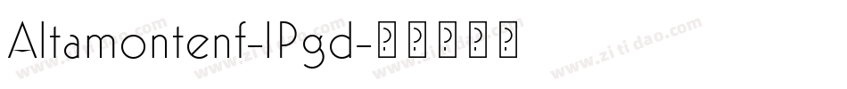 Altamontenf-lPgd字体转换