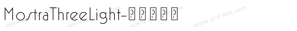 MostraThreeLight字体转换