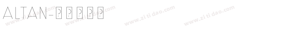 ALTAN字体转换