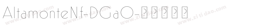 AltamonteNf-DGa0字体转换