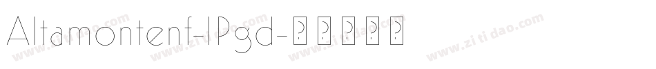 Altamontenf-lPgd字体转换