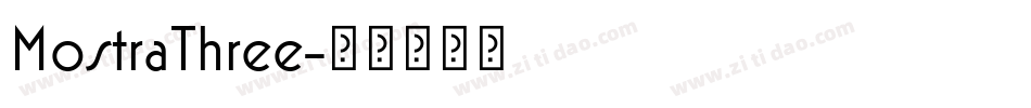 MostraThree字体转换