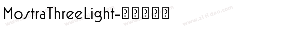 MostraThreeLight字体转换