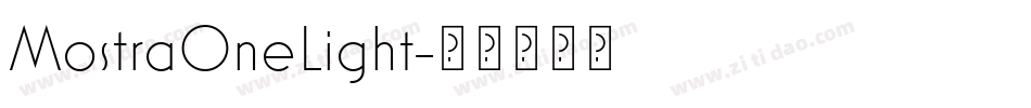 MostraOneLight字体转换