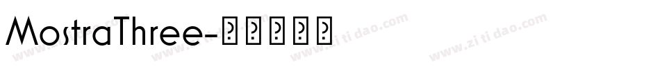 MostraThree字体转换