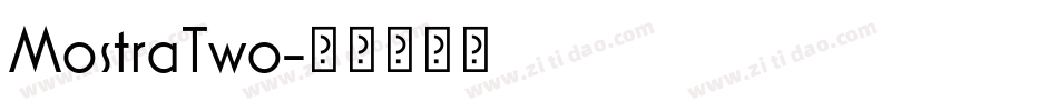 MostraTwo字体转换
