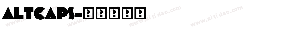 ALTCAPS字体转换