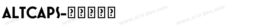 ALTCAPS字体转换