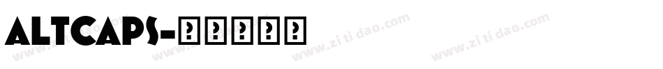 ALTCAPS字体转换