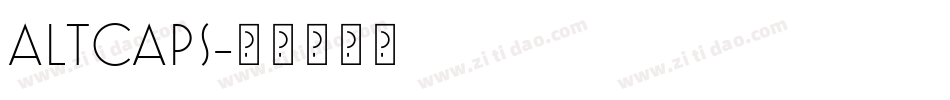 ALTCAPS字体转换