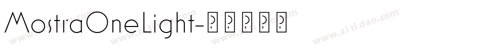 MostraOneLight字体转换