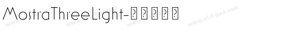 MostraThreeLight字体转换