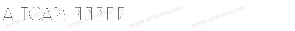 ALTCAPS字体转换