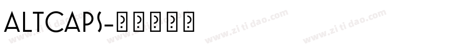ALTCAPS字体转换