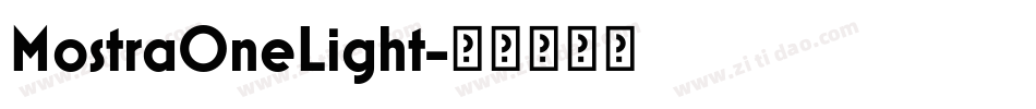 MostraOneLight字体转换
