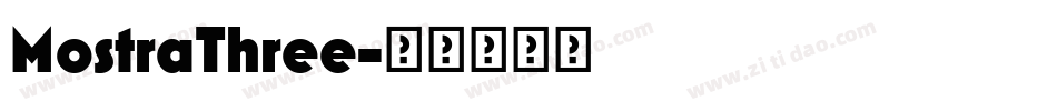 MostraThree字体转换