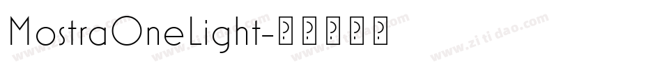 MostraOneLight字体转换