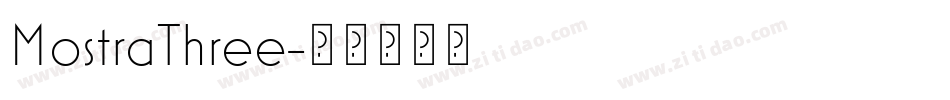 MostraThree字体转换