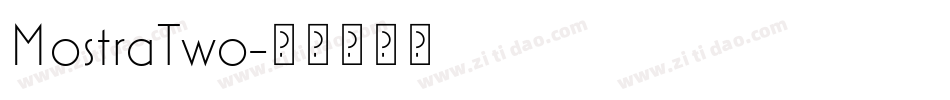 MostraTwo字体转换